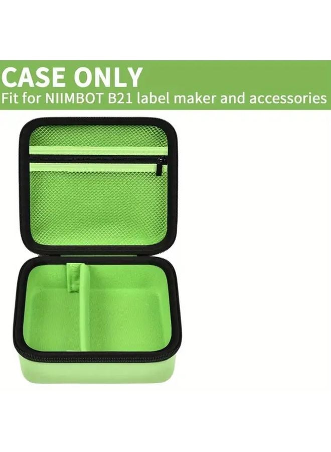Green Storage Case For NIIMBOT B21 Wireless Thermal Label Printer EVA Material - Image 3
